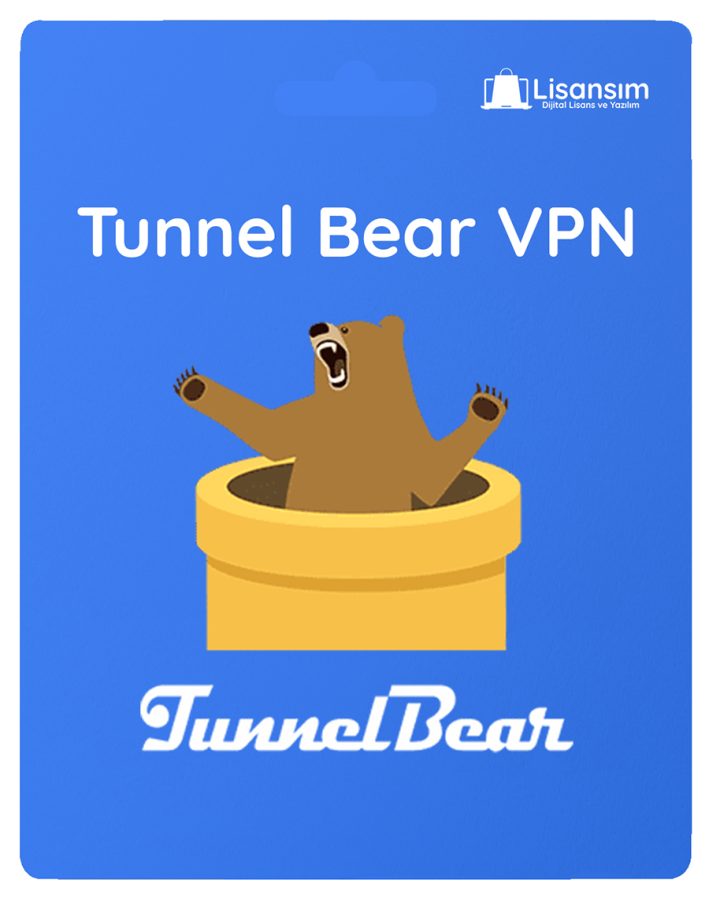 Tunnelbear VPN 1 Yıl 1 PC Lisansım Dijital Lisans Tüm Dijital